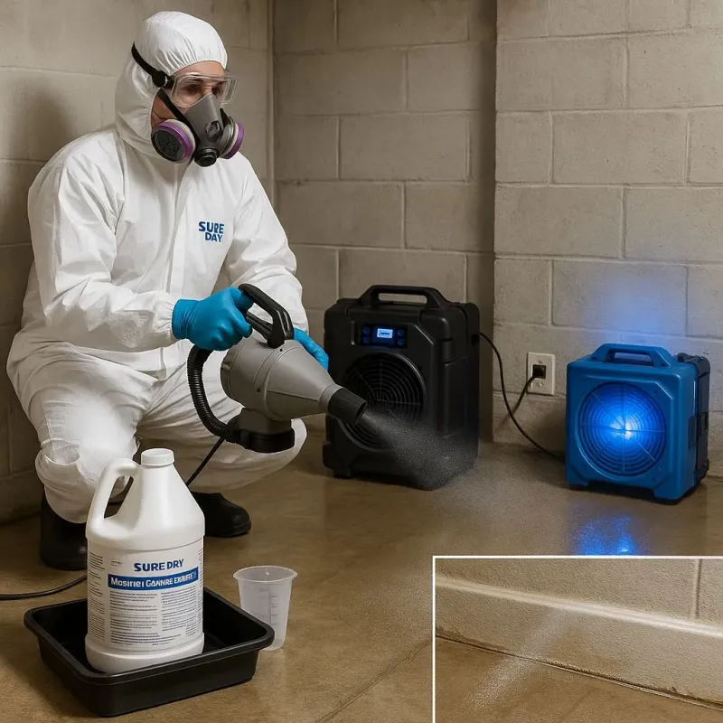 Sanitization and Odor Removal process in Flower Hill, NY